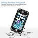 Waterproof iPhone 5/5s/SE Case, Eonfine Shockproof Protective Full-sealed Hard Cover, Underwater IP68 Certificated with Touch ID Snow Dust Dirty Proof Case for iPhone 5 5S SE Black