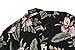 Men's Hawaiian Shirt Aloha Shirt in Black Raflesia