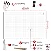 Battle Grid Game Mat - Ultra Durable Polymer Material - Role-Playing Grid Map - Reusable Tabletop Squares - Dungeons RPG Dragons Dry Erase Vinyl - Perfect Set for Starters and Masters - 24 x 36