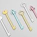 Chris-Wang 6Pcs Creative Lovely Keys Gel Ink Pens Office Supplies Students Staionery, Black Ink, Fine Point 0.5mm
