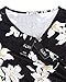 KILIG Women's Floral Print Dress,Casual Sleeveless V Neck A Line Elegant Dresses with Pockets(C004,L)