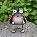 Metal Garden Art Decoration, Steel Ladybird Figurine with Solar Powered Animal Lights for Garden Patio and Lawn Decor and Yard Ornaments
