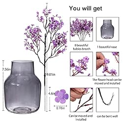 8Pcs Artificial Flowers Babys Breath flower Bulk