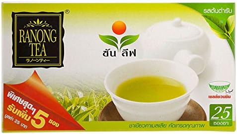 Ranong Tea, Sun Leaf, Green Tea, Original, net weight 50 g (Pack of 1 piece) // Beststore by KK8