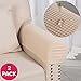heetly Armrest Covers Anti-Slip Waterproof Furniture Protector Armchair Slipcovers for Recliner Sofa Set of 2（Beige）
