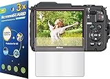 3x Nikon CoolPix AW130 Premium Clear LCD Screen Protector Guard Kit, Exact fit, NO CUTTING (3 pieces by GUARMOR)