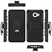 A3 2016 Case, LK [Heavy Duty] Black Armor Holster Defender Full Body Protective Hybrid Case Cover with Belt Swivel Clip for Samsung Galaxy A3 2016