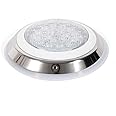 Eapmic 12V 54W Pool Light Underwater Color-Change LED Lights RGB IP68 with Remote (54W Stainless Steel Shell)