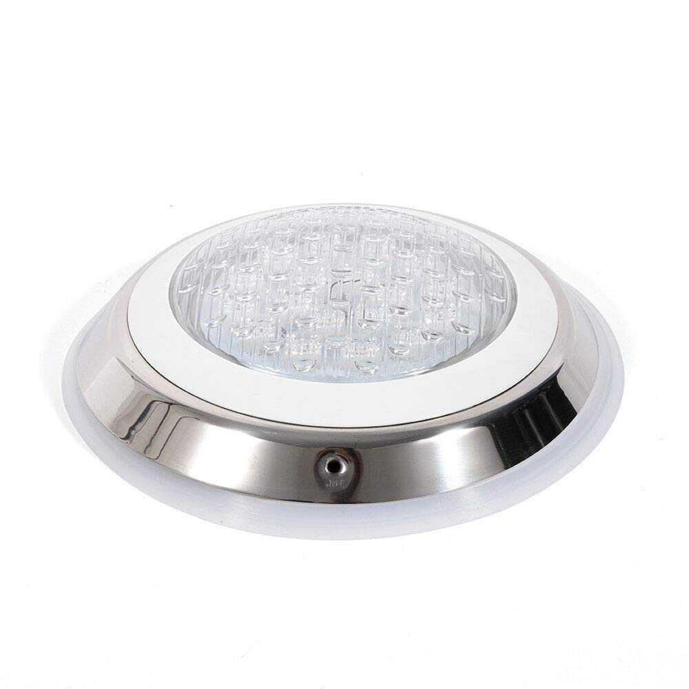 Photo 1 of Eapmic 12V 54W Pool Light Underwater Color-Change LED Lights RGB IP68 with Remote (54W Stainless Steel Shell)