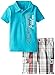 Calvin Klein Little Boys' Toddler Polo and Plaid Short Two-Piece Set