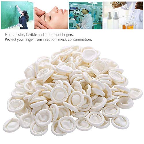 CHOP MALL Medium Disposable Finger Cots Anti-Static Fingertips Protective Fingercots for Electronic Repair Painting Jewelry Cleaning Crafting Industrial Science Experiment Apply Job 200 Pcs/Pack
