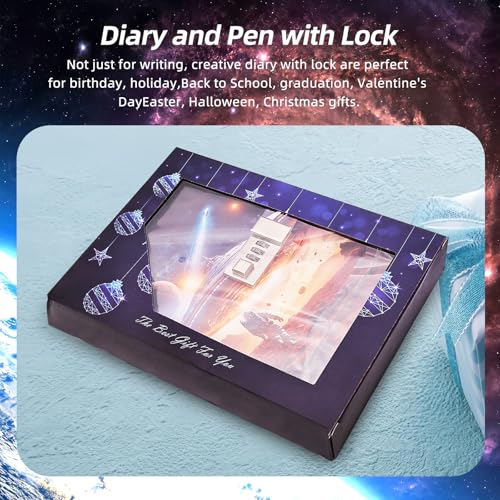 Folxakdis Secret Diary Kids Diary with Lock Personal Diary Child with Password Cool Gifts for Kids 8-16 Years Old