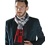 HH HOFNEN Ultra Soft Plaid Scarf Cashmere Feel Autumn Winter Scarves for Women and Men