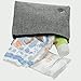 Zipper Pouch; Multiple uses: Pencil Pouch, Tool Pouch, Cosmetic Bag, Diaper Bag Organizer Pouches, Money Bag and More; Small Bag Keeps Items contained and Handy; Grey; by Backpack Equip