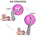 LAFIT CLUB 65 cm Pink Exercise Ball - Yoga Ball with Pump - Gym Ball for Yoga - Stability Swiss Sitting Fit Ball - Ball for Workout and Gym