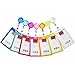 12 Pieces Retractable Badge Holders Reel with Belt Clip for Key Card Name Card Pass ID Card ,12 Colors
