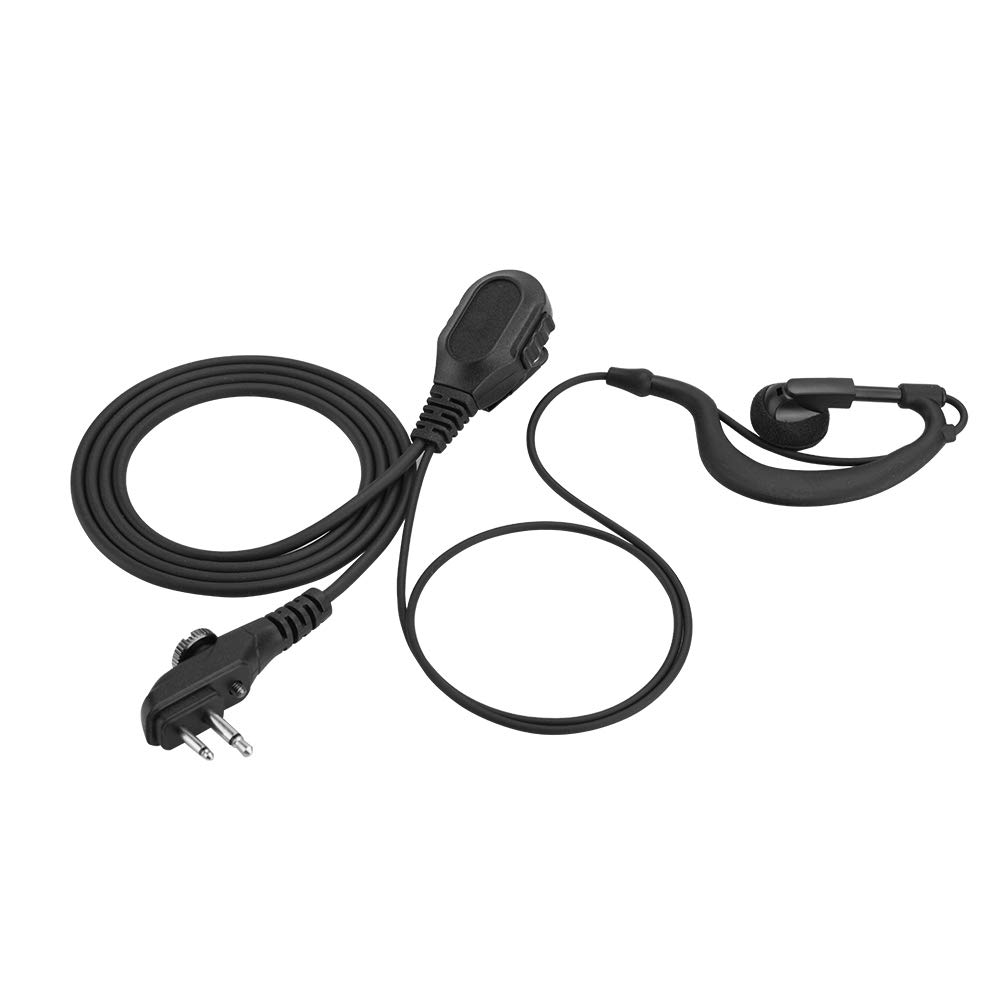 Topiky Walkie-Talkie Earphone with PTT Earhanger Headset for HYT Hytera TC-500/518/500S/580/446S/600/610/620/618/700/PD500 M-Head Design