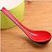 Basting Spoons 6 Pack, Soup Spoons Red and Black with Long Handle