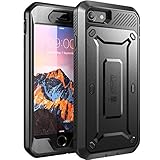 iPhone 7 Case, SUPCASE Full-body Rugged Holster Case with Built-in Screen Protector for Apple iPhone 7 (2016 Release), Unicorn Beetle PRO Series - Retail Package (Black/Black) (Wireless Phone Accessory)