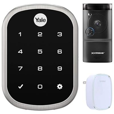 Smart Front Door Bundle with Yale Lock, HD Video Bahrain Ubuy