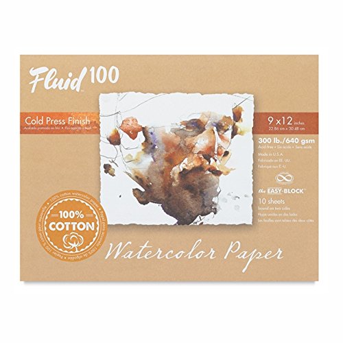 Handbook Paper Fluid 100 Watercolor Cp 300Lb Ez-Block 9X12