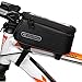 JOY COLORFUL Bicycle Bags Front Tube Frame Cycling Packages Touch Screen Mobile Phone Professional Accessories, Medium, Black