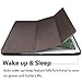 New iPad 9.7-inch 2018 2017 Case, ROARTZ Metallic Brown Slim-Fit Smart Rubber Folio Case Hard Cover Light-Weight Wake Sleep for Apple iPad 5th 6th Generation Retina Model A1893 A1954 A1822 A1823
