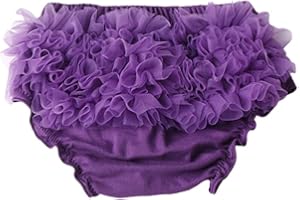 RUKOSU Baby Tulle Ruffle Bloomer for Newbornr Infant Girls Cotton Frilly Diaper Covers Cute Briefs Panties Shorts