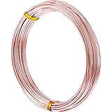 32.8 Feet Aluminum Wire, Bendable Metal Craft Wire for Making Dolls Skeleton DIY Crafts (Copper, 1.5 mm Thickness)
