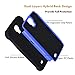 Njjex for Galaxy Mega 6.3 Case， [Nveins] Shock Absorbing Hybrid Dual Layer Rubber Plastic Impact Armor Defender Bumper Rugged Hard Sgell Case Cover for Samsung Mega 6.3 i9200/i9205/i527 [Blue]