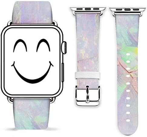 for Apple Watch Band 42mm,Gifun 42mm Leather Band Replacement Fashion Band for Apple Watch Series 4 (44mm) Series 3/2/1 (42mm) - Multicolor Marble