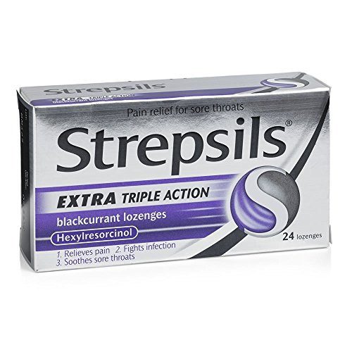 Strepsils Lozenges Extra Blackcurrant 24