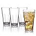 MICHLEY Unbreakable Drinking Glasses Set of 4, 12oz Tritan Plastic Highball Glass, Tumbler Glassware for Water Beer Juice