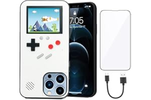 Game Phone Case for iPhone 12 Mini, Playable Gaming Case for iPhone 12 Mini Classic Gameboy Design with 36 Built-in Games, Re