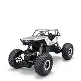 AHAHDD RC Off-Road Vehicle 1:18 scale Remote Control Cars 2.4Ghz 4WD High Speed Monster Truck Electric Rock Crawler Desert Buggy (Silver)
