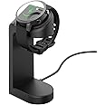 Soarking Ticwatch E3 Charger, Replacement Connection Charging Dock Compatible with Ticwatch E3 Stand Station Case Friendly with 5 Feet Cable Black