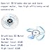 FREEWISE Personal Fan Battery Operated Small 4 Inch hand held Portable USB Rechargeable 3 to 10 Hours Play Time 3 speed (White)