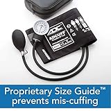 ADC Prosphyg 760 Pocket Aneroid Sphygmomanometer with Adcuff Nylon Blood Pressure Cuff, Adult, Black