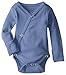 L'ovedbaby Unisex Baby 100% Organic Kimono Bodysuit (Slate, 3-6m)