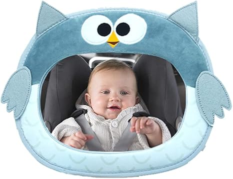 Amazon Co Jp 後部座席のベビーカーミラー 車のバックミラー 安定した 高解像度 落下防止 車の後部座席に固定 ブルー ホーム キッチン