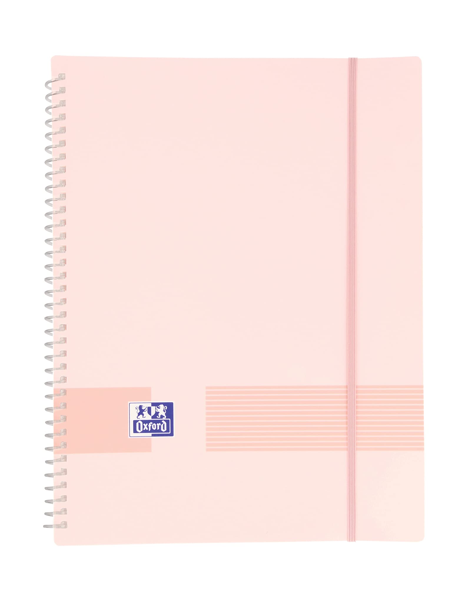 Oxford Live & Go, A4 Plastic Folder, 20 Transparent Pockets, Bubblegum Pink