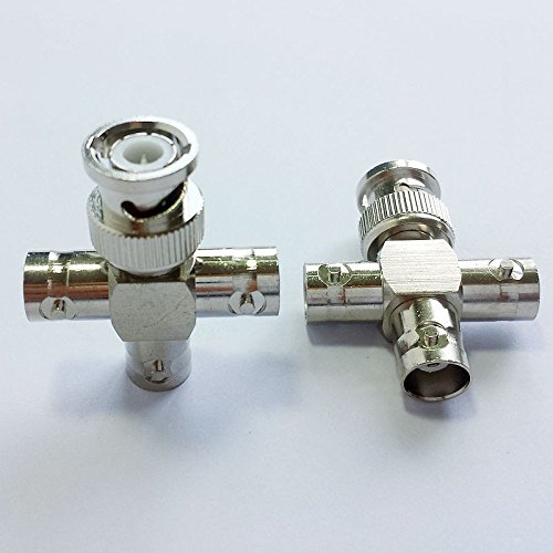 CESS BNC Male to 3-Way Female M/F Splitter RF/Coaxial Adapter Connector (jcx) (2 Pack) - Thumbnail 5