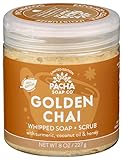 PACHA SOAP Golden Chai Whipped Soap & Scrub, 8 OZ