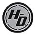 Harley-Davidson Reflective Ignition Circle H-D Emblem Patch, 3 x 3 in. EM334801