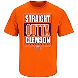 Clemson Football Fans. Straight Outta Clemson. Orange T Shirt (Sm-5X)