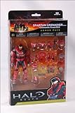 Halo Reach Series 4 Red Spartan Grenadier Custom Commando Scout EVA Armor Pack