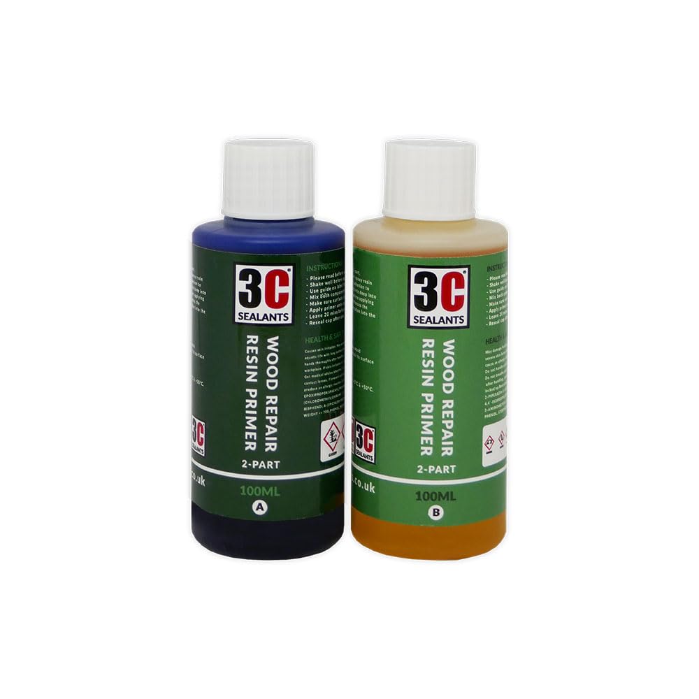 3C Sealants Wood Repair Resin Primer 2-Part 200ml