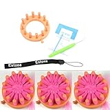 Estone® Knitter Knitting Flower Loom Set Kit Make EMBELLISHMENTS For Hat Scarves