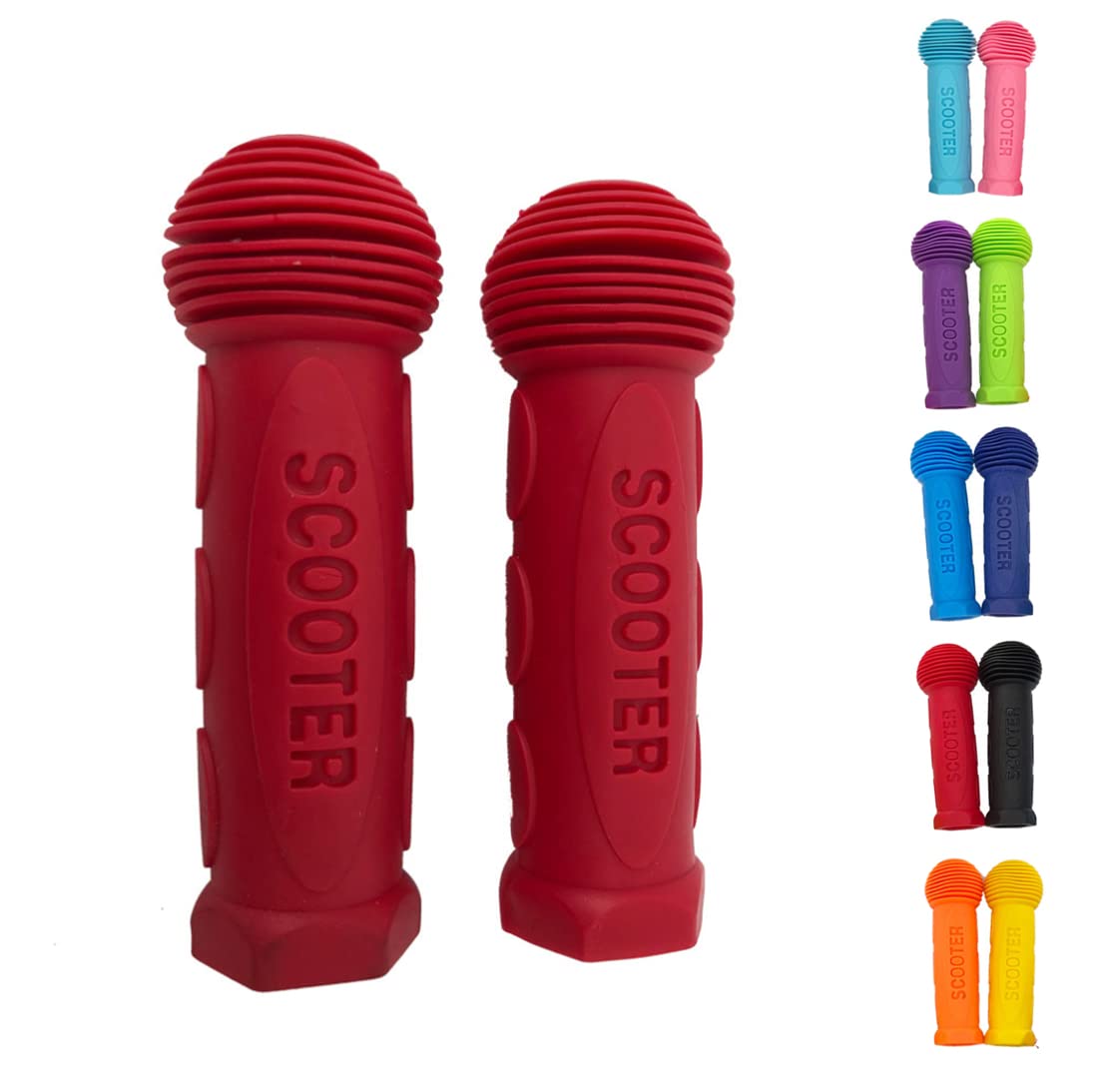 Photo 1 of Scooter Grip Handlebar 1 Pair Bicycle Grip Fit for 2-3-4 Wheels Kid Kick Scooters