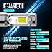 BEAMTECH 9005 LED Bulb, Conversion Kit Fanless Quieter CSP Chip Xenon White All In One Halogen Replacement Focused Pattern Low Fog Light